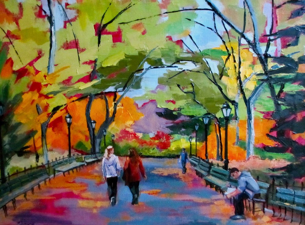 Farbenfroher Herbstpark von Maxine Shore