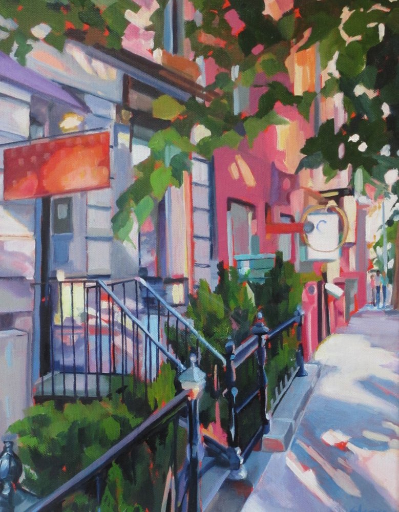 Bunte Stadtstufen von Maxine Shore