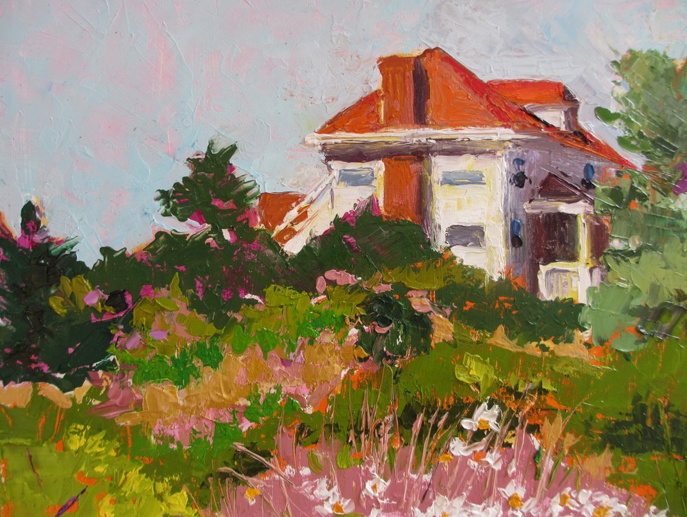 Buntes Gartenhaus von Maxine Shore