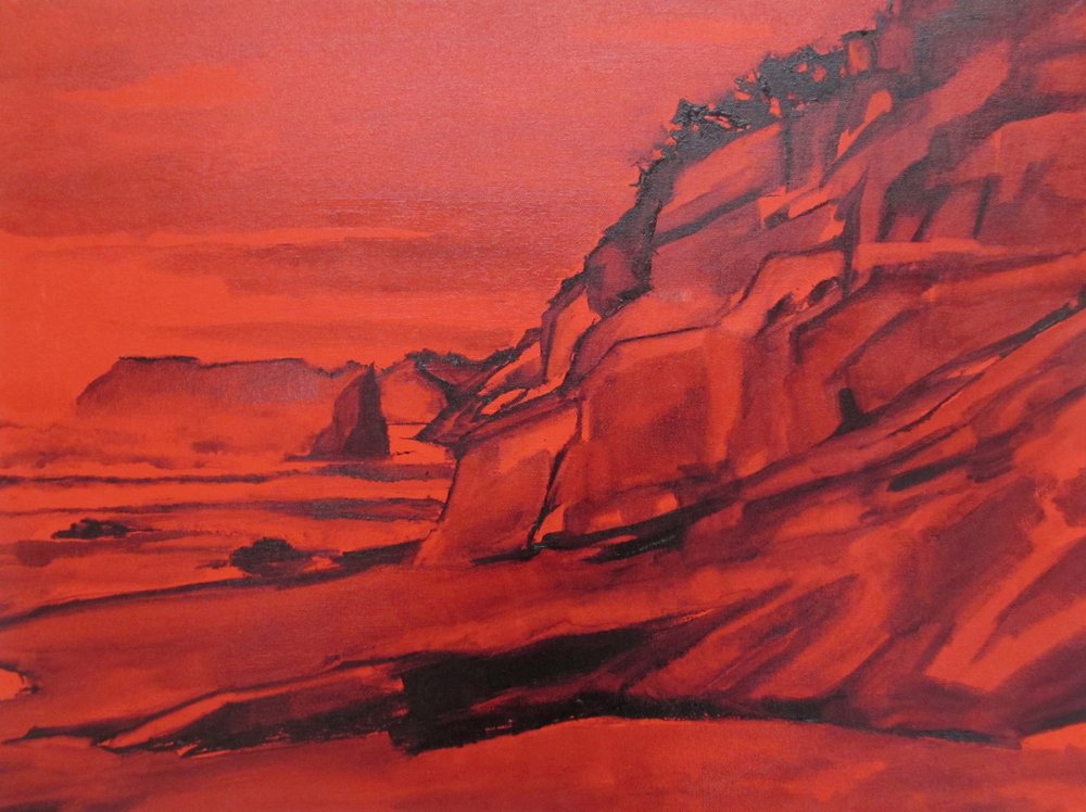 Rote Marsküste von Maxine Shore