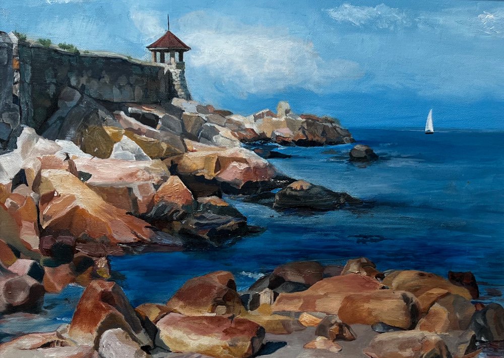 Felsige Küstenlandschaft von Maxine Shore