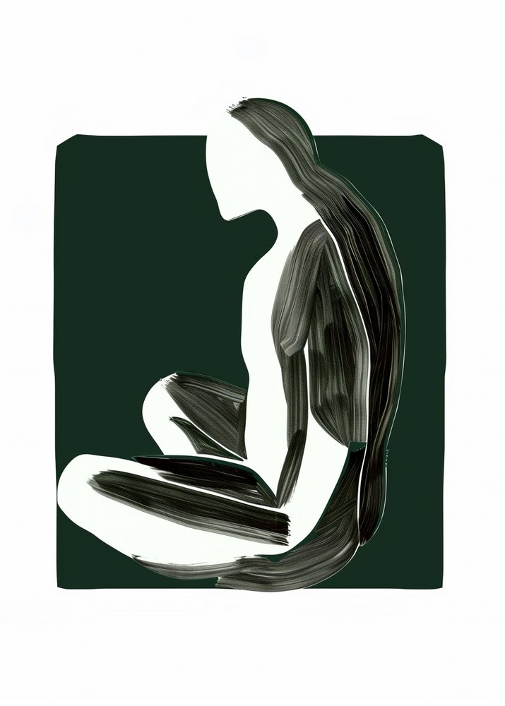 Ruhige sitzende Figur von May Hilma
