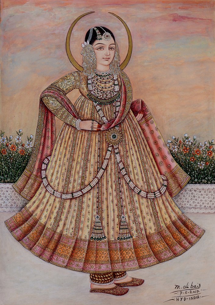Elegante indische Königin von Mirza Baig
