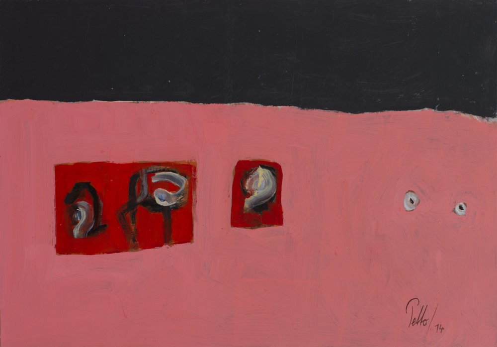 Rosa abstrakte Figuren von Mr PETTO