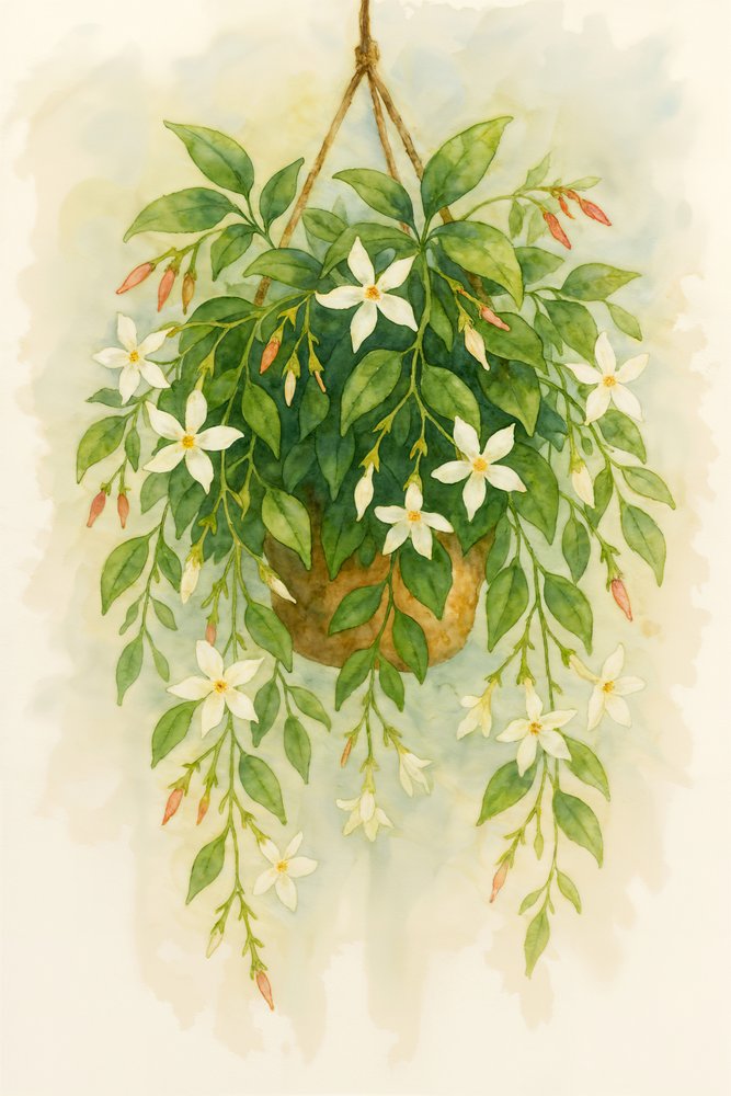 Hängende Jasminblüten von Natalie Bruns