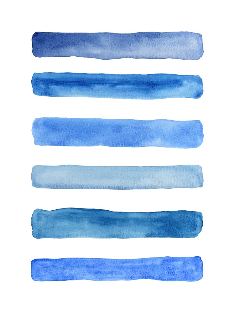 Serener blauer Farbverlauf von Natalie Bruns
