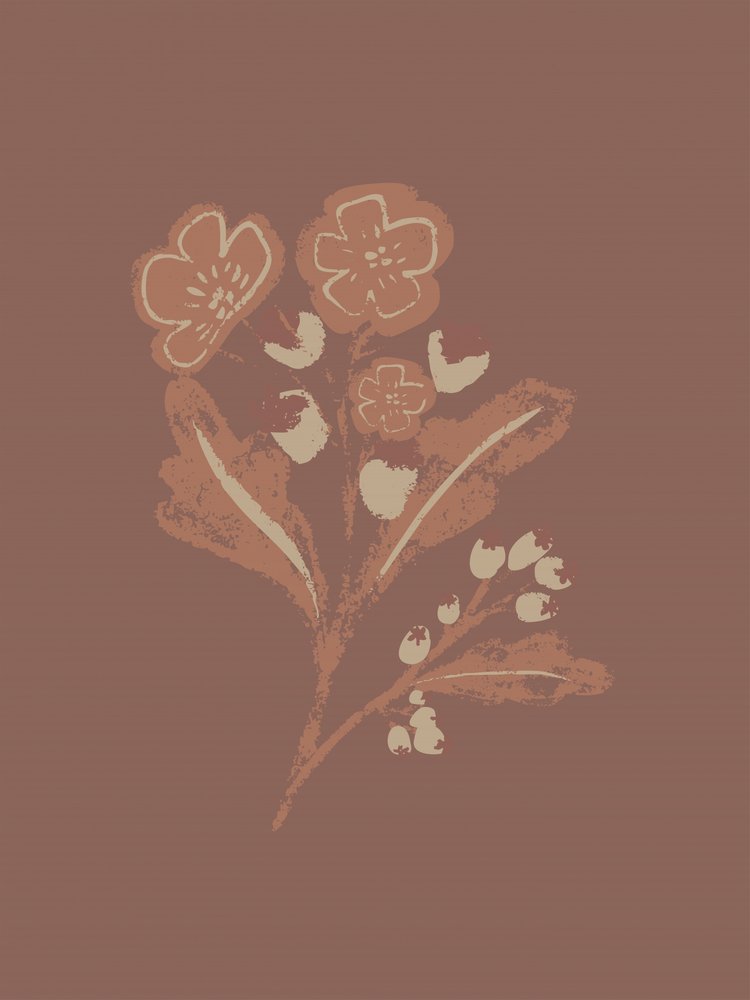 Erdige botanische Blüten von Nikita Jariwala