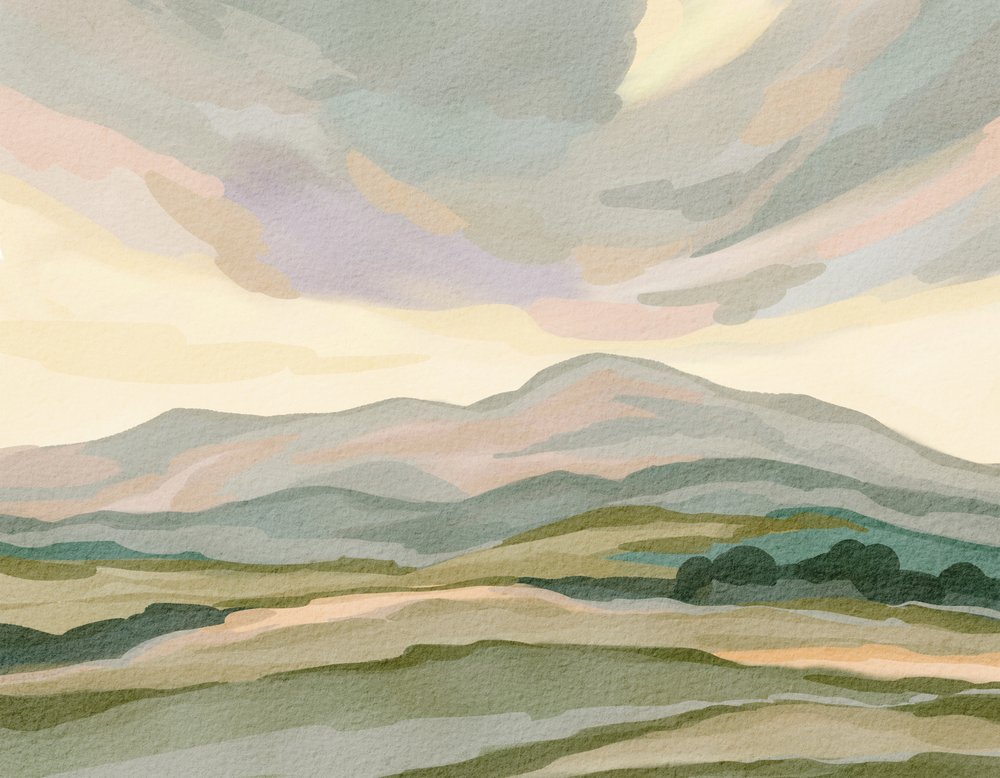 Gedämpfte Berglandschaft von Nikita Jariwala