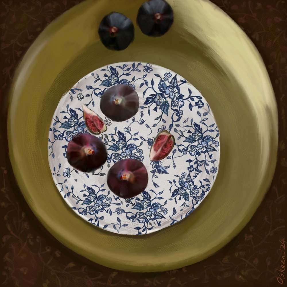 Frische Feigen Stillleben von Osheensgallery