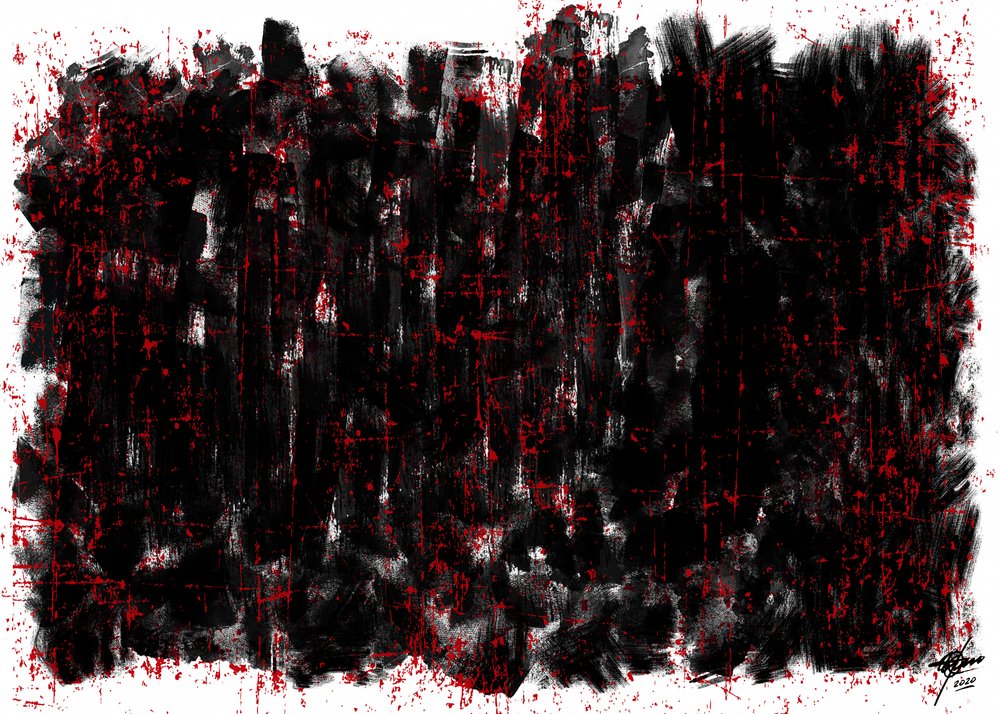 Grunge-Farbspritzer von Osvaldo Russo