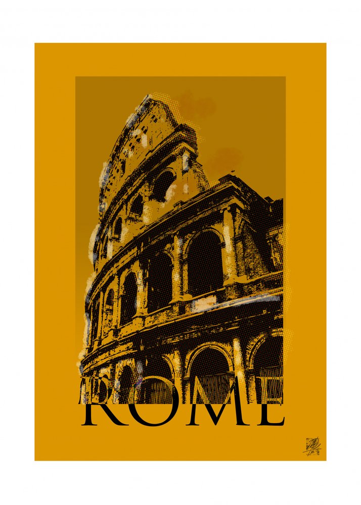 Historisches Kolosseum in Rom von Osvaldo Russo