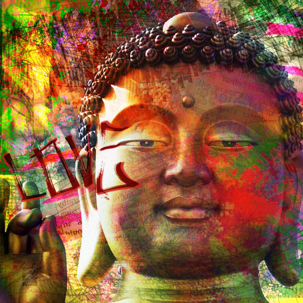 Moderner spiritueller Buddha von Osvaldo Russo