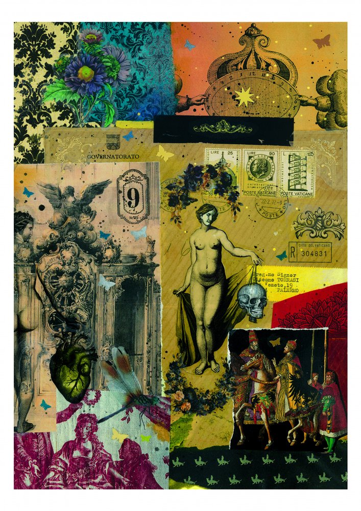 Romantische Barock-Collage von Pascal Bouchet-Spiegel