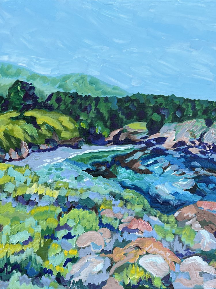Lebendige Küstenaussicht von Pauline Wegman | Key and Sea Creative