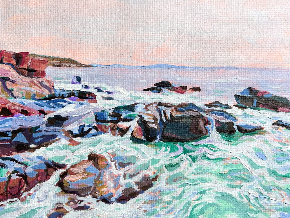 Lebendige Felsenküste von Pauline Wegman | Key and Sea Creative