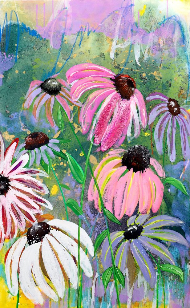 Lebendiger Sonnenhutgarten von Poonam Choudhary