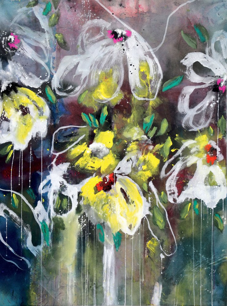 Lebendiger Blumenausdruck von Poonam Choudhary