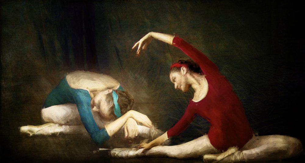 Balletttänzer beim Üben von Rachel Pansky