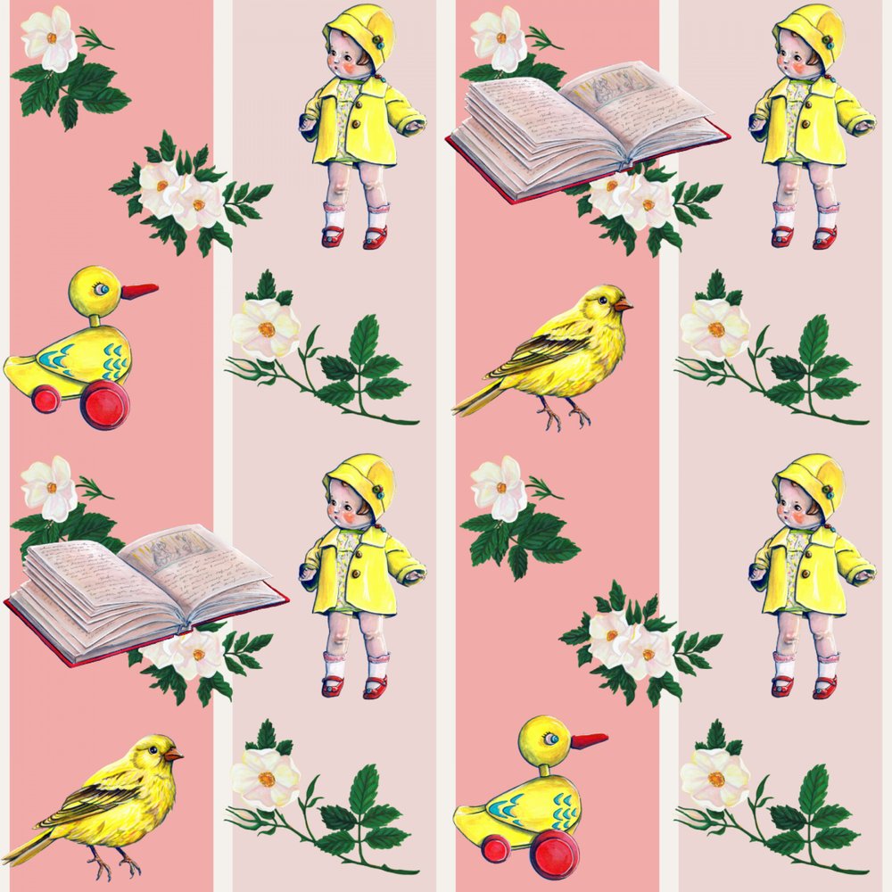 Süße Puppen und Rosen von Renee Machan Cottagecore Artist
