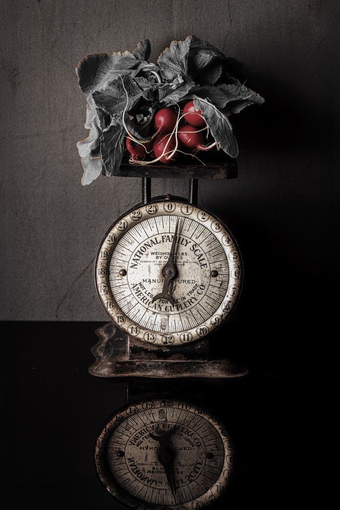 Vintage Waage Radieschen von Rob Ryan