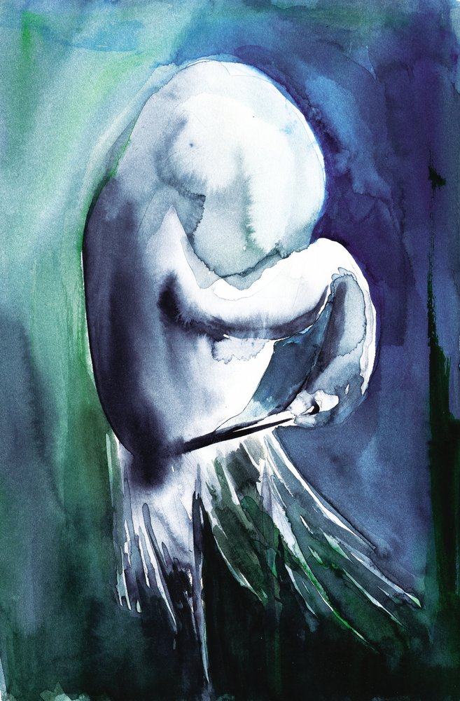 Ätherische blaue Figur von RodMacIver