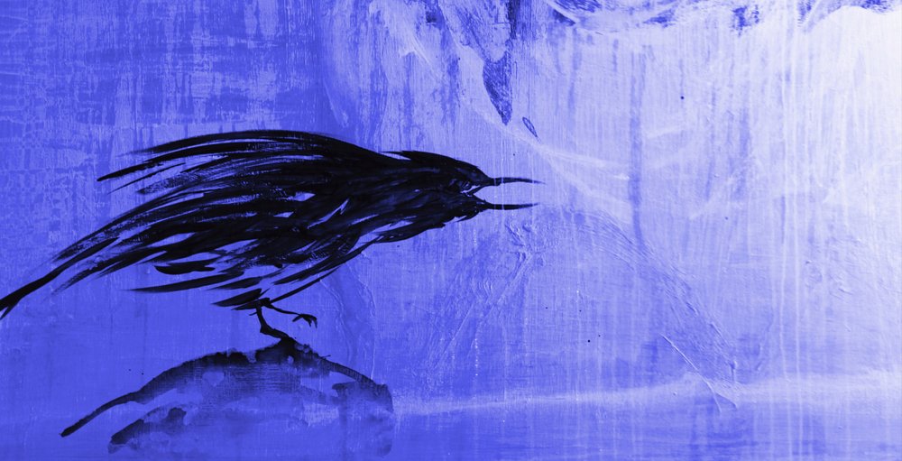 Stürmischer blauer Rabe von RodMacIver