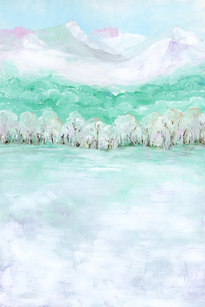 Pastellberglandschaft von Rosana Laiz Blursbyai