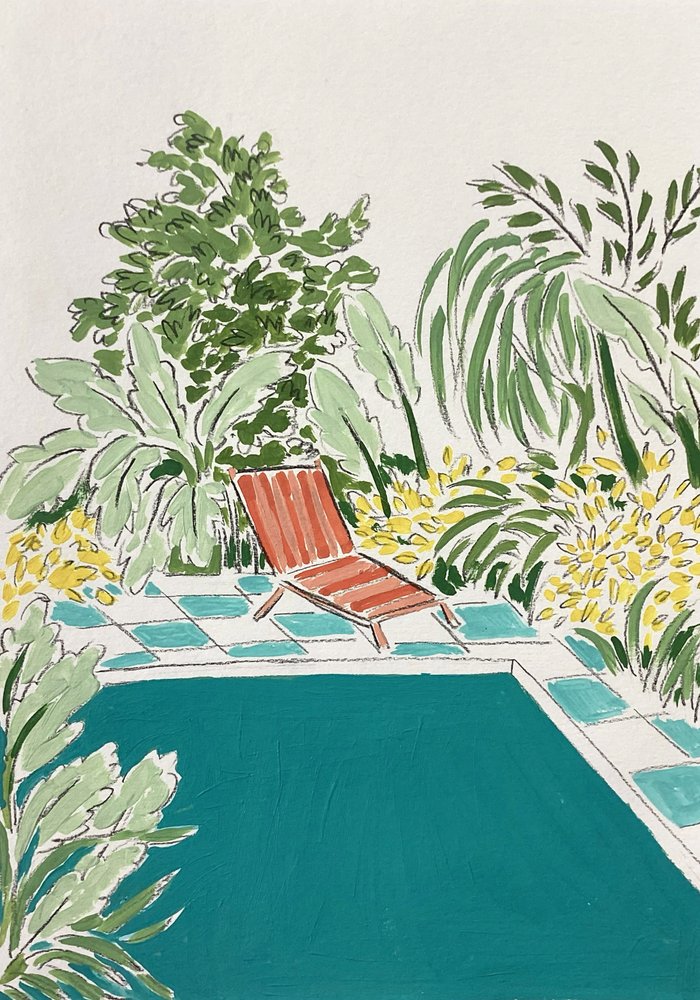 Entspannung im Garten am Pool von Rushati Chowdhury