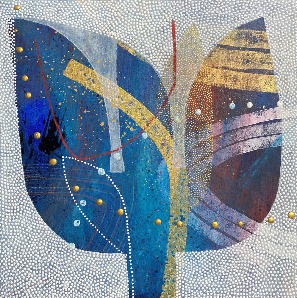 Abstraktes Goldenes Blatt von SAN STARLING