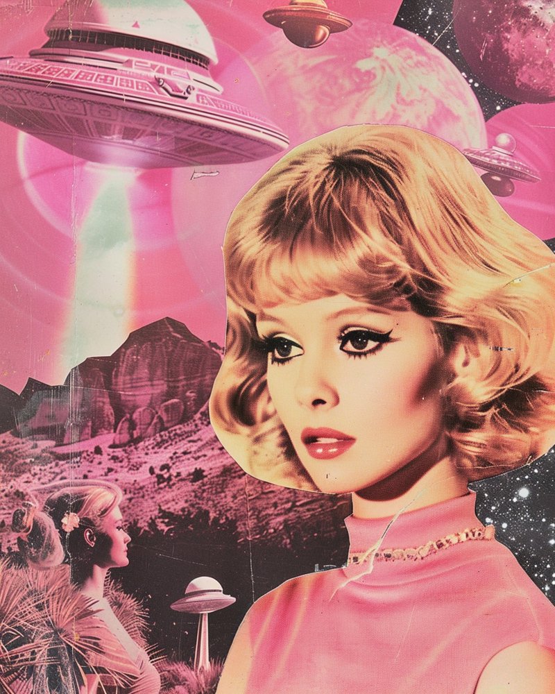 Blonder Retro Weltraumtraum von Samantha Hearn