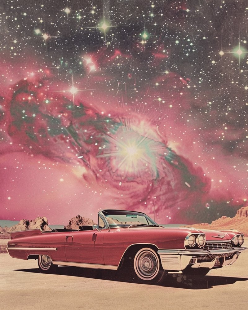 Kosmische Wüstenfahrt von Samantha Hearn
