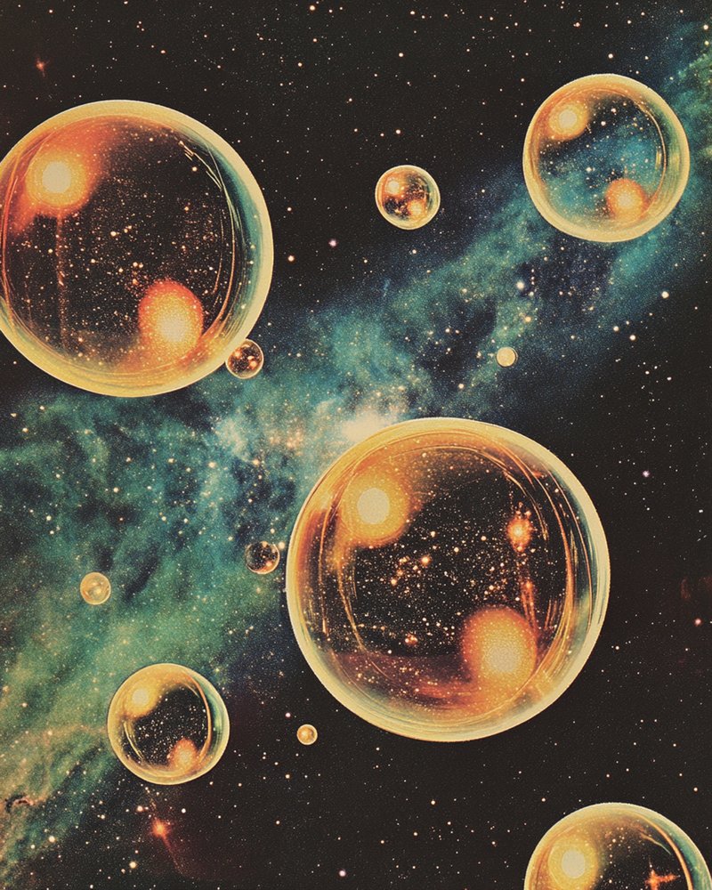 Kosmische Goldene Blasen von Samantha Hearn