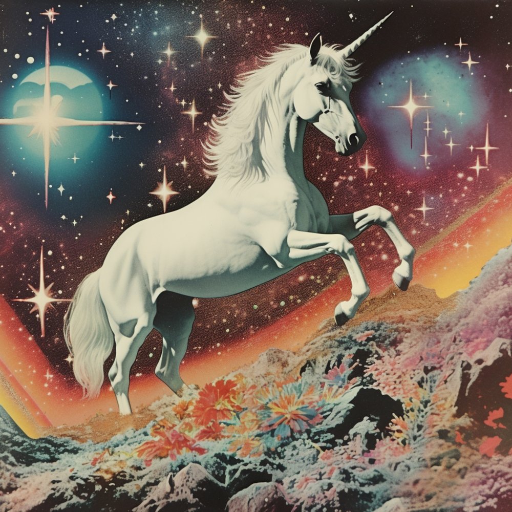 Kosmischer Einhorntraum von Samantha Hearn
