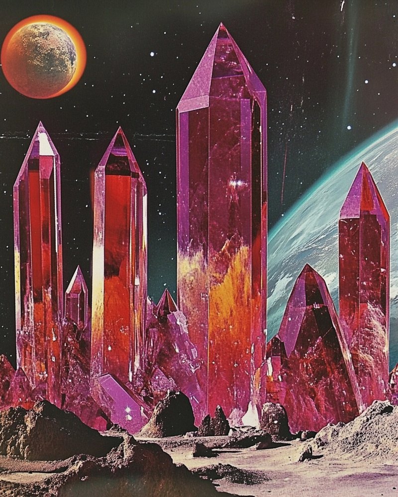 Kristallplanet Landschaft von Samantha Hearn