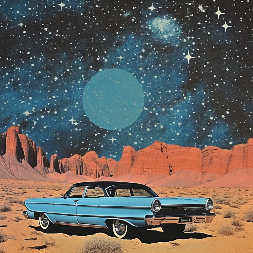 Retro Wüstenkosmos von Samantha Hearn