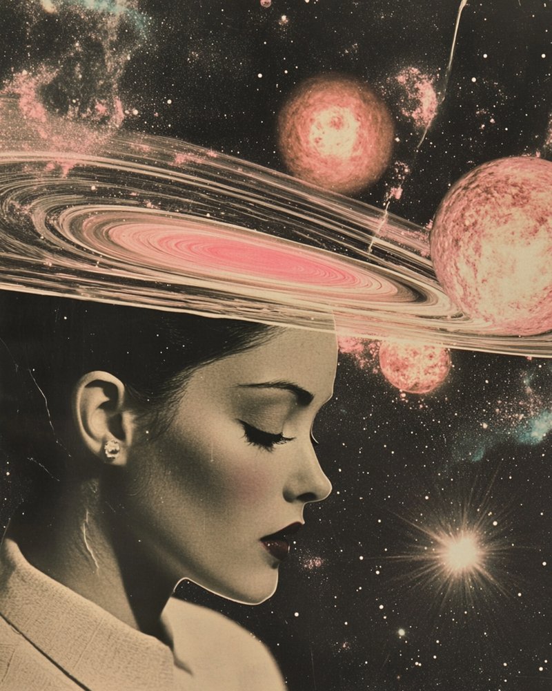 Nachdenkliche kosmische Frau von Samantha Hearn