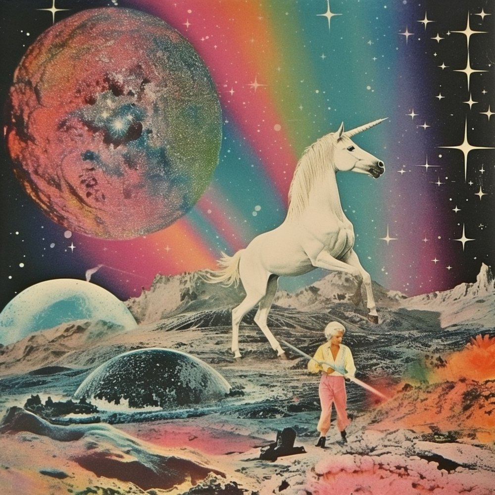 Einhorn-Kosmische-Fantasie von Samantha Hearn