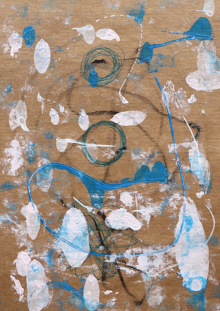 Abstrakte blaue Bewegung von Santhosh ch