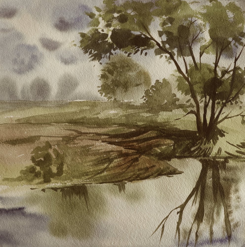 Ruhige Flussreflexion von Santhosh ch