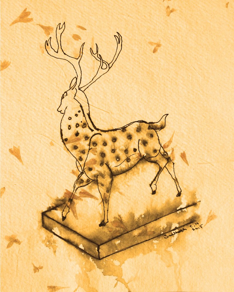 Eleganter gefleckter Hirsch von Santhosh ch