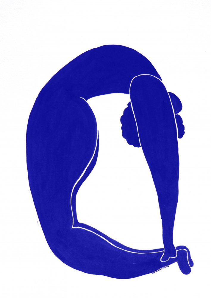Anmutige blaue Form von Santhosh ch