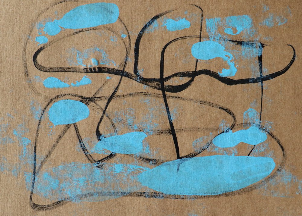 Organische blaue Formen von Santhosh ch