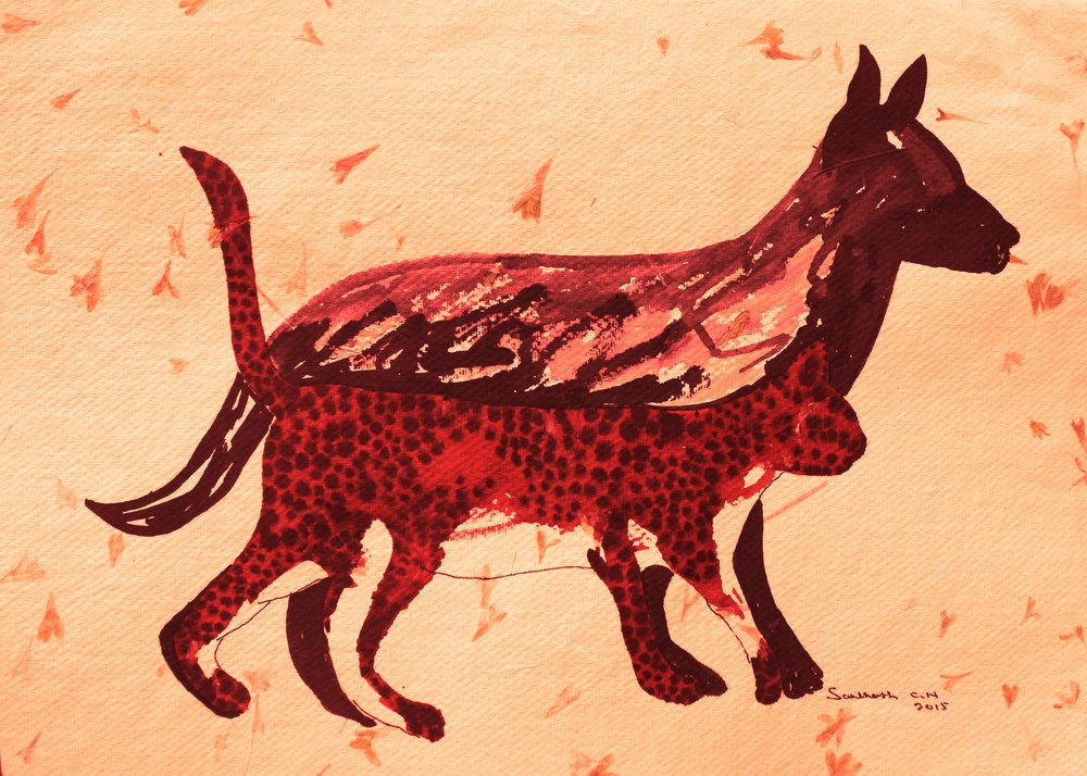 Ursprüngliche rote Tiere von Santhosh ch