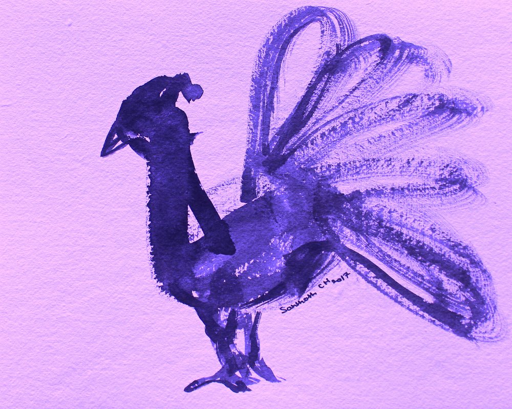 Königlicher violetter Pfau von Santhosh ch