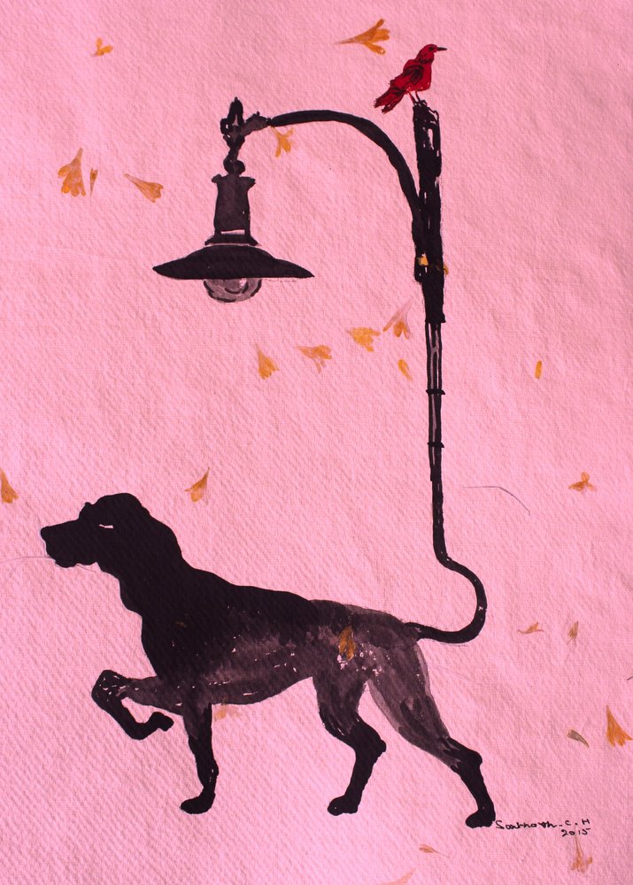 Launischer Hundespaziergang von Santhosh ch