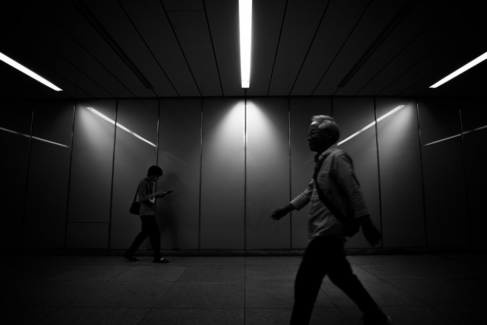 Stadt U-Bahn Licht von Satoshi Hata