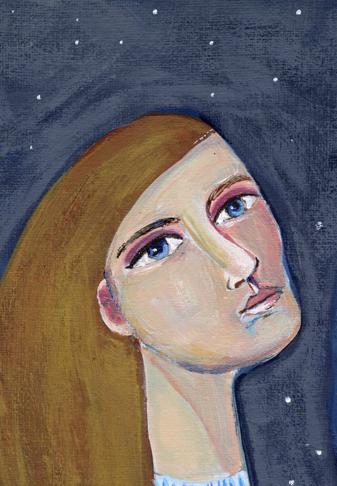 Sternguckende Frau von Sharyn Bursic
