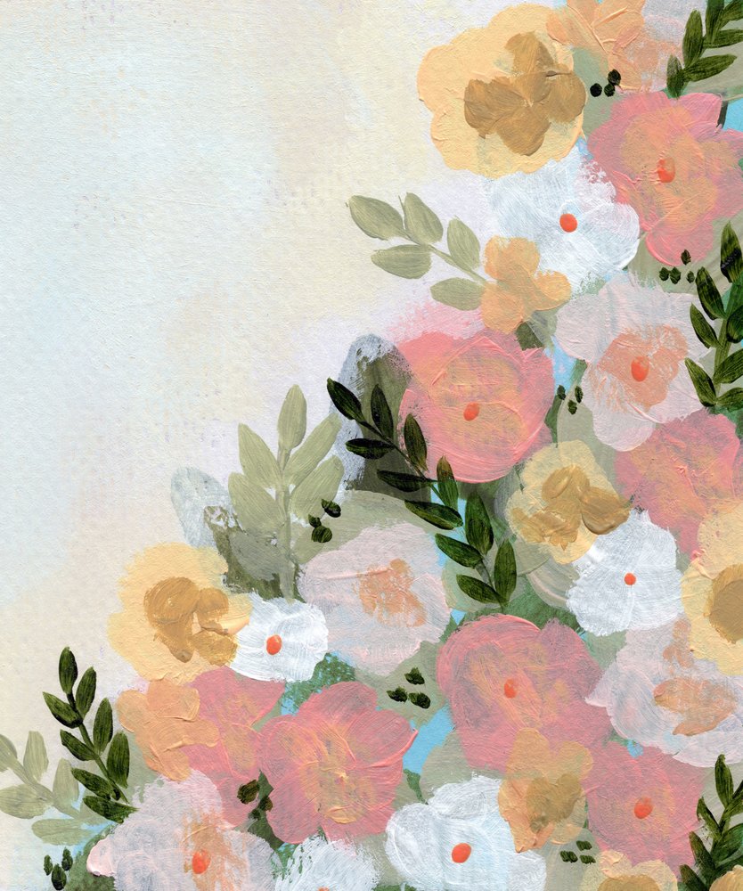 Weiche Pastellblüten von Shelley Hampe