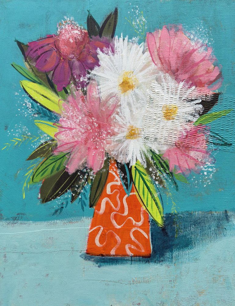 Lebendiger Blumenstrauß von Shelley Hampe