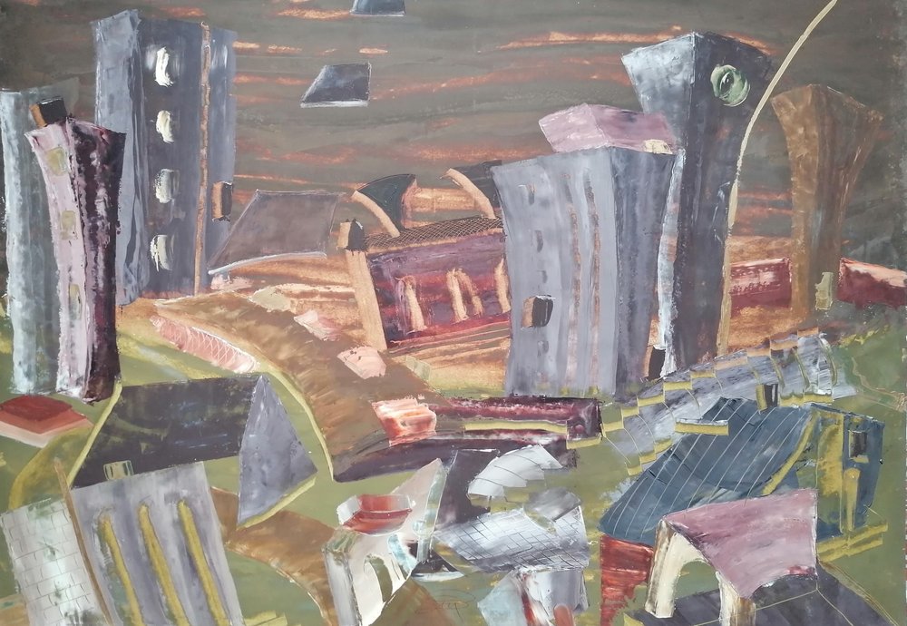Surrealer Urbaner Zusammenbruch von Stefano Mazzolini